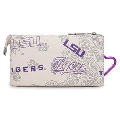 NC-LSU013BG   Louisiana State University Fighting Tigers Wallet/Wristlet- Beige