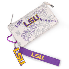 NC-LSU013BG   Louisiana State University Fighting Tigers Wallet/Wristlet- Beige
