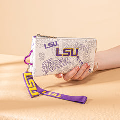 NC-LSU013BG   Louisiana State University Fighting Tigers Wallet/Wristlet- Beige