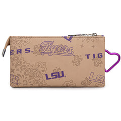 NC-LSU013KH   Louisiana State University Fighting Tigers Wallet/Wristlet Khaki