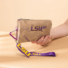 NC-LSU013KH   Louisiana State University Fighting Tigers Wallet/Wristlet Khaki