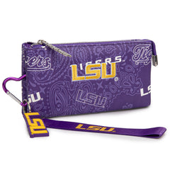NC-LSU013PP   Louisiana State University Fighting Tigers Wallet/Wristlet - Purple
