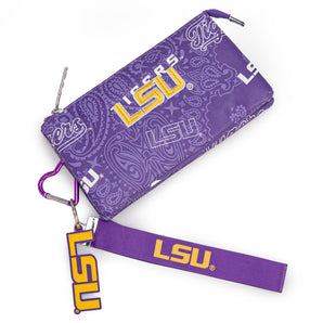 NC-LSU013PP Louisiana State University Fighting Tigers Wallet/Wristlet - Purple