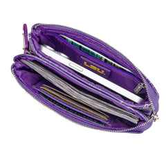 NC-LSU013PP   Louisiana State University Fighting Tigers Wallet/Wristlet - Purple