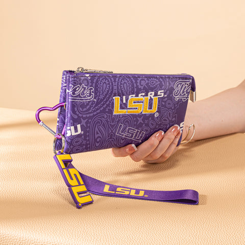 NC-LSU013PP   Louisiana State University Fighting Tigers Wallet/Wristlet - Purple