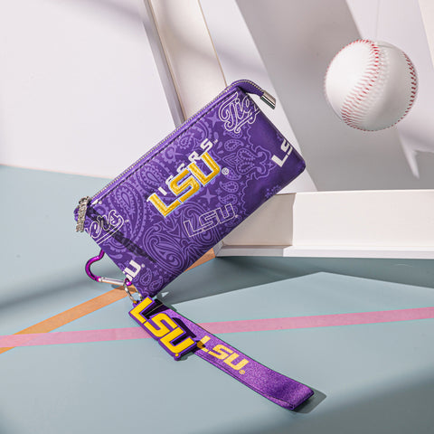 NC-LSU013PP   Louisiana State University Fighting Tigers Wallet/Wristlet - Purple