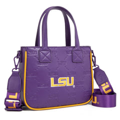 NC-LSU014PP Louisiana State University Fighting Tigers Tote/Crossbody Bag - Purple