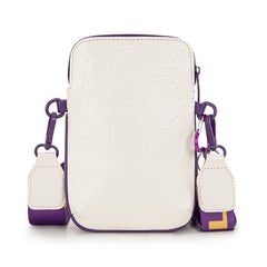 NC-LSU015BG  Louisiana State University Fighting Tigers Crossbody Bag -Beige