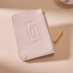 NC-LSU021BG  Louisiana State University Fighting Tigers Zip Card Case-Beige