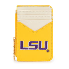 NC-LSU021YL  Louisiana State University Fighting Tigers Zip Card Case-Yellow