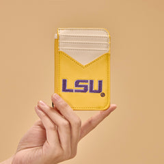 NC-LSU021YL  Louisiana State University Fighting Tigers Zip Card Case-Yellow