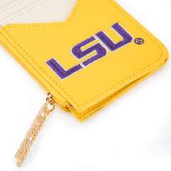 NC-LSU021YL  Louisiana State University Fighting Tigers Zip Card Case-Yellow