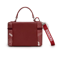 NC-OU007BDY  University of Oklahoma Sooners  Vanity Top Handle-Bag -Burgundy