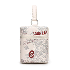 NC-OU007BG    University of Oklahoma Sooners  Vanity Top Handle-Bag -Beige