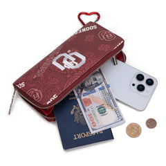 NC-OU011BDY  University of Oklahoma Sooners Wallet/Wristlet - Burgundy