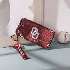 NC-OU011BDY  University of Oklahoma Sooners Wallet/Wristlet - Burgundy