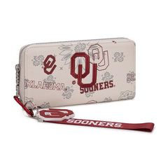 NC-OU011BG  University of Oklahoma Sooners Wallet/Wristlet - Beige