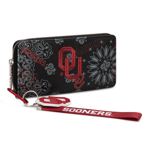 NC-OU011BK University of Oklahoma Sooners Wallet/Wristlet - Black