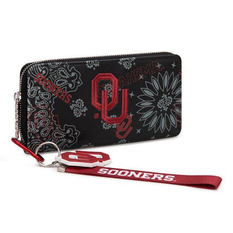 NC-OU011BK University of Oklahoma Sooners Wallet/Wristlet - Black