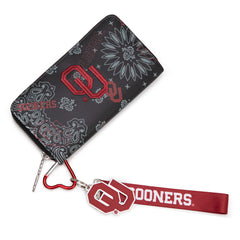 NC-OU011BK University of Oklahoma Sooners Wallet/Wristlet - Black