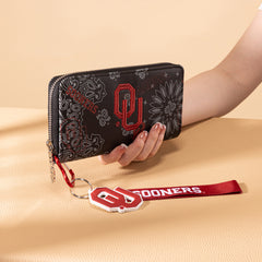 NC-OU011BK University of Oklahoma Sooners Wallet/Wristlet - Black