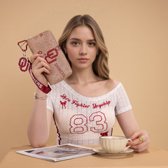 NC-OU011TN  University of Oklahoma Sooners Wallet/Wristlet - Tan