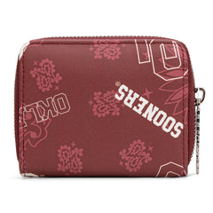 NC-OU012BDY   University of Oklahoma Sooners Zip Around Wallet/Wristlet- Burgundy