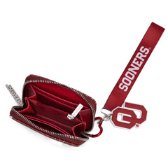 NC-OU012BDY   University of Oklahoma Sooners Zip Around Wallet/Wristlet- Burgundy