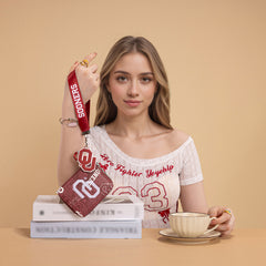 NC-OU012BDY   University of Oklahoma Sooners Zip Around Wallet/Wristlet- Burgundy
