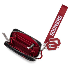 NC-OU012BK   University of Oklahoma Sooners Zip Around Wallet/Wristlet- Black