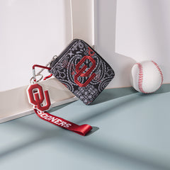 NC-OU012BK   University of Oklahoma Sooners Zip Around Wallet/Wristlet- Black