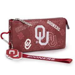 NC-OU013BDY University of Oklahoma Sooners Wallet/Wristlet - Burgundy
