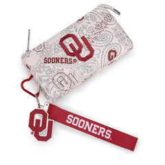 NC-OU013BG  University of Oklahoma Sooners Wallet/Wristlet - Beige
