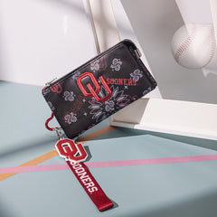 NC-OU013BK   University of Oklahoma Sooners Wallet/Wristlet- Black