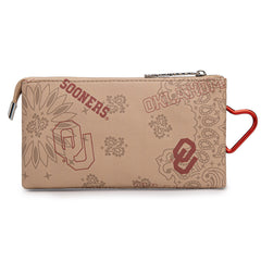 NC-OU013TN   University of Oklahoma Sooners Wallet/Wristlet- Tan