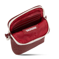 NC-OU015BDY  University of Oklahoma Sooners Crossbody Bag -Burgundy