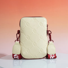 NC-OU015TN  University of Oklahoma Sooners Crossbody Bag -Tan