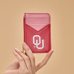 NC-OU021BDY University of Oklahoma Sooners Zip Card Case-Burgundy