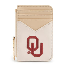 NC-OU021BG  University of Oklahoma Sooners Zip Card Case-Beige