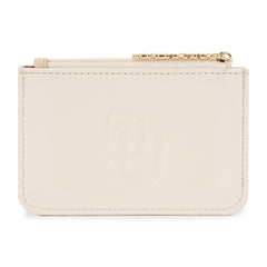 NC-OU021BG  University of Oklahoma Sooners Zip Card Case-Beige