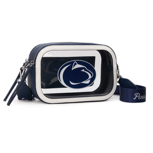 NC-PSU016WH Pennsylvania State University Nittany Lions Stadium Clear Crossbody Bag - White