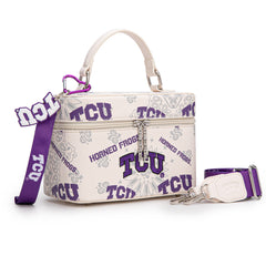 NC-TCU007BG  Texas Christian University Horned Frogs Vanity Top Handle-Bag -Beige