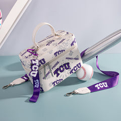 NC-TCU007BG  Texas Christian University Horned Frogs Vanity Top Handle-Bag -Beige