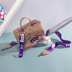 NC-TCU007KH  Texas Christian University Horned Frogs Vanity Top Handle-Bag -Khaki