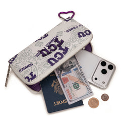 NC-TCU011BG Texas Christian University Horned Frogs Wallet/Wristlet- Beige