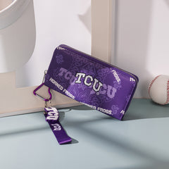 NC-TCU011PP Texas Christian University Horned Frogs Wallet/Wristlet- Purple