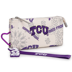 NC-TCU013BG  Texas Christian University Horned Frogs Wallet/Wristlet- Beige