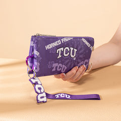 NC-TCU013PP   Texas Christian University Horned Frogs Wallet/Wristlet- Purple