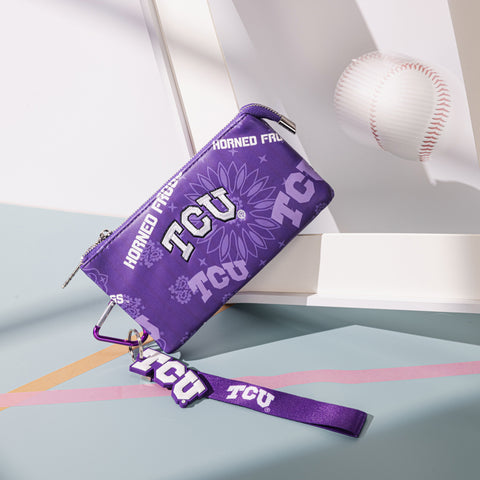 NC-TCU013PP   Texas Christian University Horned Frogs Wallet/Wristlet- Purple
