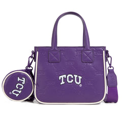 NC-TCU014PP   Texas Christian University Horned Frogs  Tote/Crossbody Bag -Purple